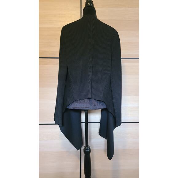 Athleta Solstice Wrap Cardigan Black Large Merino Wool - Picture 3 of 10